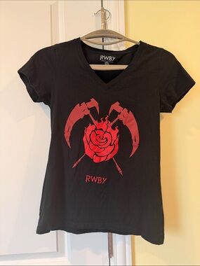 RWBY Women's Black V-Neck Tee